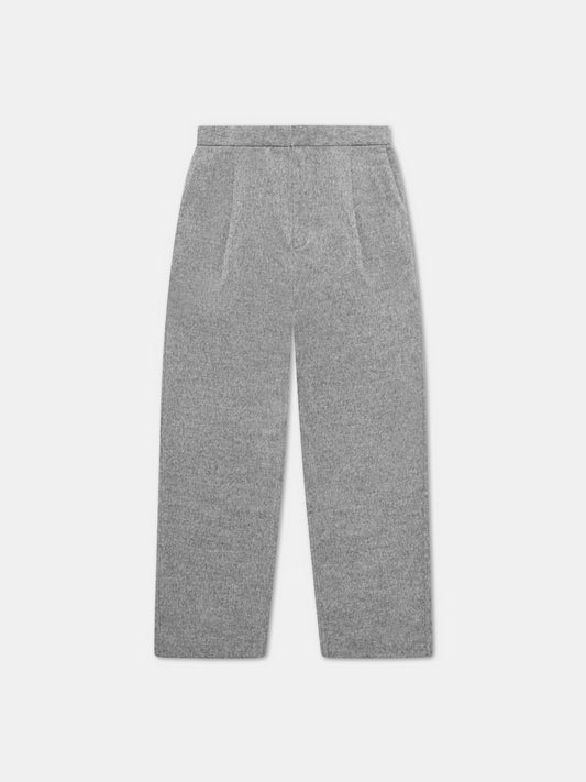 Wool-Cashmere Pleated Trousers