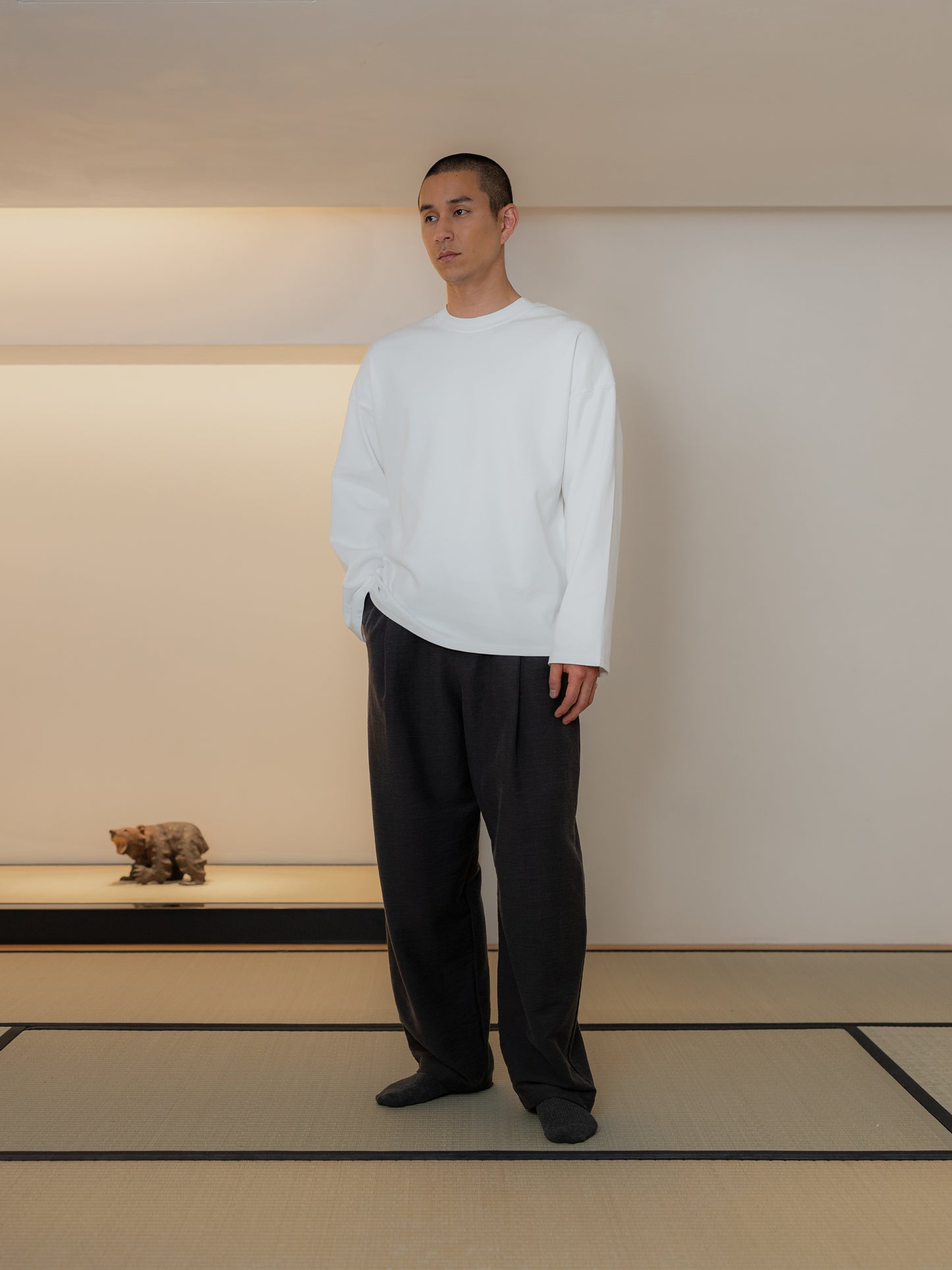 Pima Oversized Long Sleeve Tee