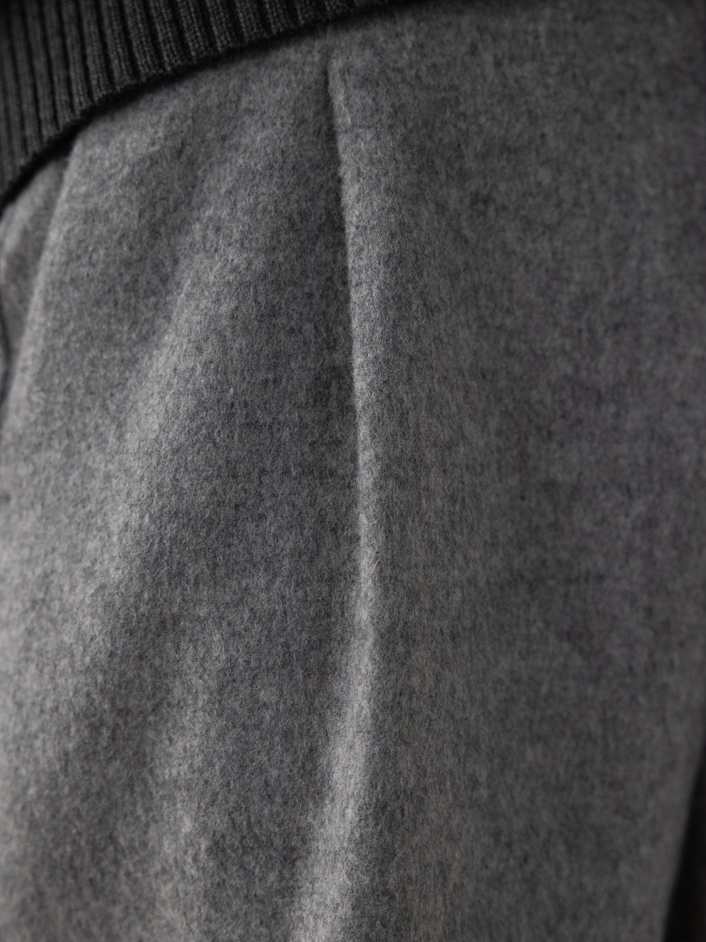 Wool-Cashmere Pleated Trousers