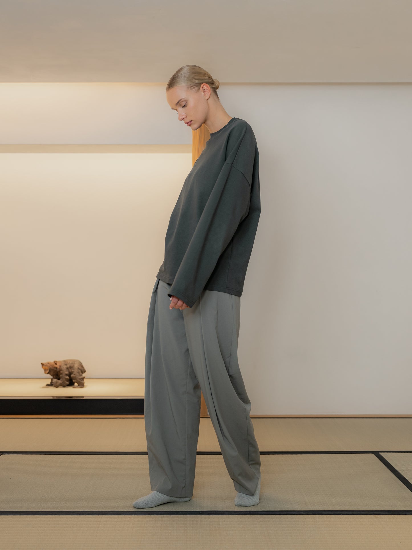 Pima Oversized Long Sleeve Tee